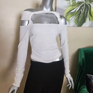 Chic White Off-Shoulder Blouse